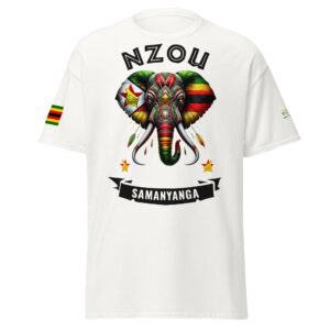 Nzou Samanyanga totem mutupo Zimbabwe t-shirt. Mureza collection